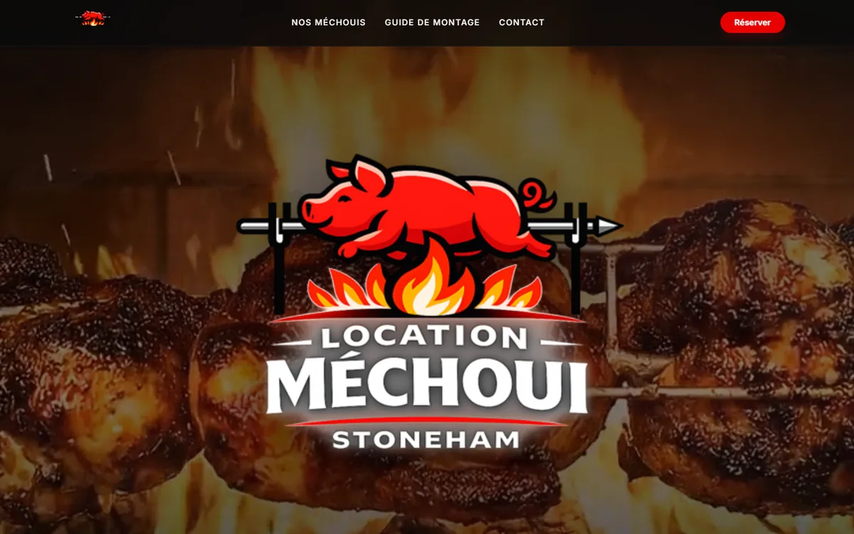 Aperçu du site Web de Location Méchoui